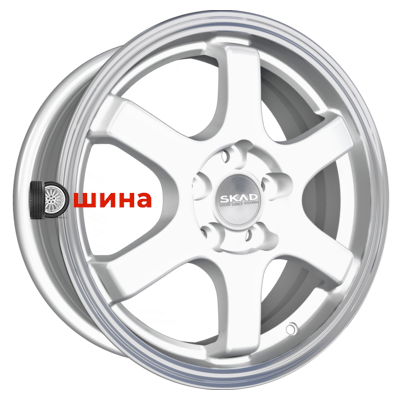 Скад Киото 6x15/4x100 ET45 D67,1 Алмаз белый (АРС 014 black)