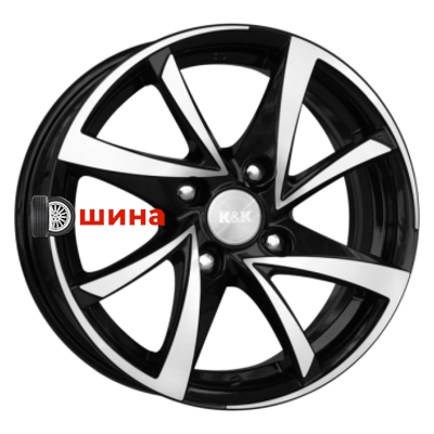 K&K Игуана (КС590) 7x17/5x108 ET48 D63,35 Алмаз черный