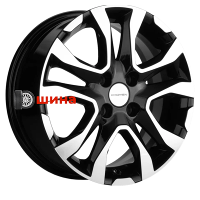Khomen Wheels KHW1503 (XRay) 6x15/4x100 ET40 D60,1 Black-FP