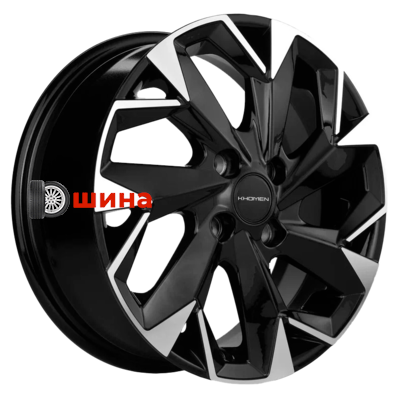 Khomen Wheels KHW1508 (Vesta) 6x15/4x100 ET50 D60,1 Black-FP
