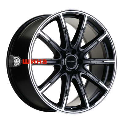Khomen Wheels KHW2102 (GLS/GLE) 9,5x21/5x112 ET45 D66,6 Black-FP