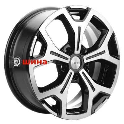 Khomen Wheels KHW1710 (Chery tigo 7pro) 6,5x17/5x108 ET33 D60,1 Black-FP