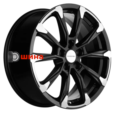 Khomen Wheels KHW1808 (Murano) 7,5x18/5x114,3 ET50 D66,1 Black-FP