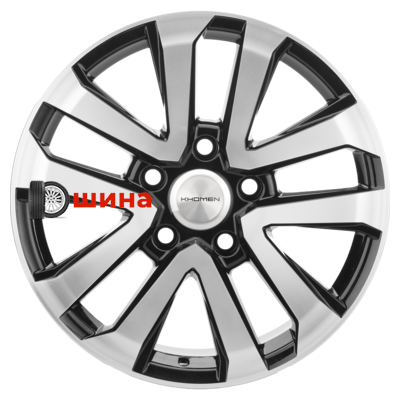 Khomen Wheels KHW2003 (LX570/LC100/LC200) 8,5x20/5x150 ET45 D110,1 Black-FP
