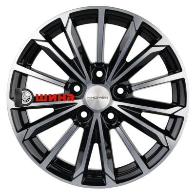 Khomen Wheels KHW1611 (Mazda 3) 6,5x16/5x114,3 ET45 D67,1 Black-FP