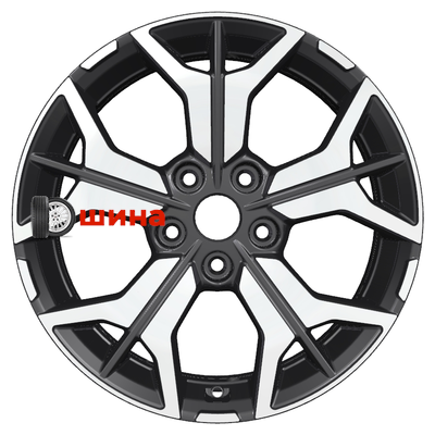 Khomen Wheels KHW1715 (Jetta) 7x17/5x112 ET54 D57,1 Black-FP