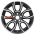 Khomen Wheels KHW1713 (Karoq) 7x17/5x112 ET45 D57,1 Black-FP