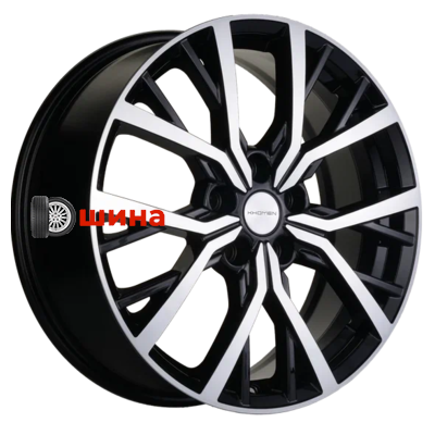 Khomen Wheels KHW1806 (Coolray) 7x18/5x114,3 ET50 D54,1 Black-FP