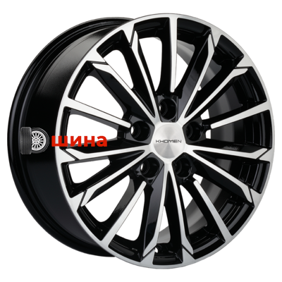 Khomen Wheels KHW1611 (Corolla) 6,5x16/5x114,3 ET45 D60,1 Black-FP
