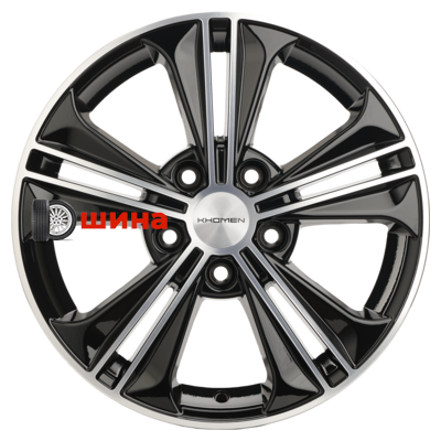 Khomen Wheels KHW1603 (Jetta) 6x16/5x112 ET50 D57,1 Black-FP