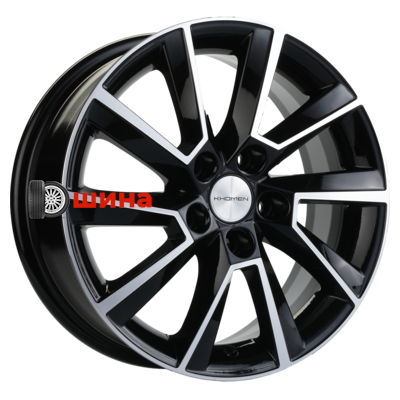 Khomen Wheels KHW1507 (Aveo) 6x15/5x105 ET39 D56,6 Black-FP