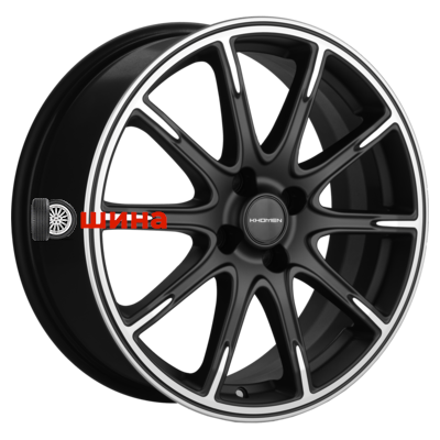 Khomen Wheels KHW1707 (Lada Vesta Cross) 6,5x17/4x100 ET43 D60,1 Black-FP matt