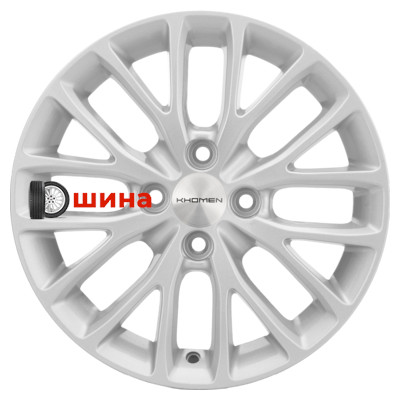 Khomen Wheels KHW1506 (XRay) 6x15/4x100 ET37 D60,1 F-Silver