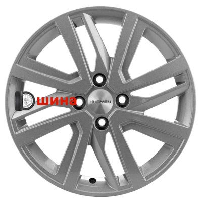 Khomen Wheels KHW1609 (XRay) 6x16/4x100 ET41 D60,1 F-Silver