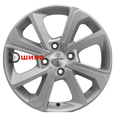 Khomen Wheels KHW1501 (XRay) 6x15/4x100 ET37 D60,1 F-Silver