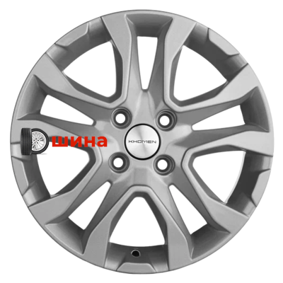Khomen Wheels KHW1503 (XRay) 6x15/4x100 ET40 D60,1 F-Silver