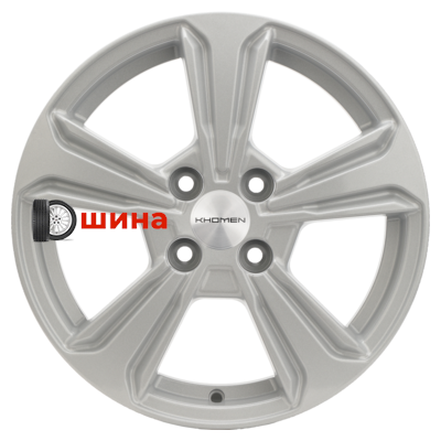 Khomen Wheels KHW1502 (Solaris I) 6x15/4x100 ET48 D54,1 F-Silver