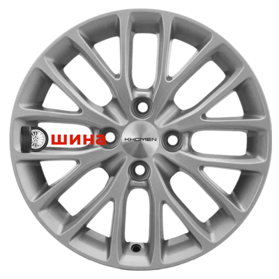 Khomen Wheels KHW1506 (XRay) 6x15/4x100 ET37 D60,1 F-Silver