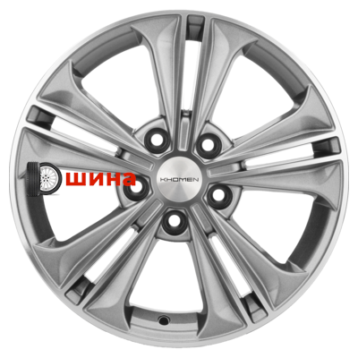 Khomen Wheels KHW1603 (Corolla) 6x16/5x114,3 ET45 D60,1 G-Silver-FP