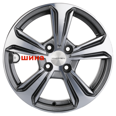 Khomen Wheels KHW1502 (Vesta/Almera) 6x15/4x100 ET50 D60,1 G-Silver-FP