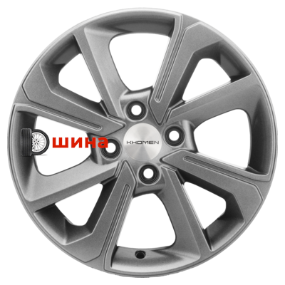 Khomen Wheels KHW1501 (Vesta) 6x15/4x100 ET50 D60,1 G-Silver
