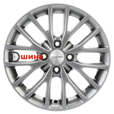 Khomen Wheels KHW1506 (XRay) 6x15/4x100 ET37 D60,1 G-Silver