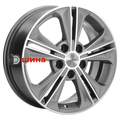 Khomen Wheels KHW1603 (Jetta) 6x16/5x112 ET50 D57,1 Gray-FP