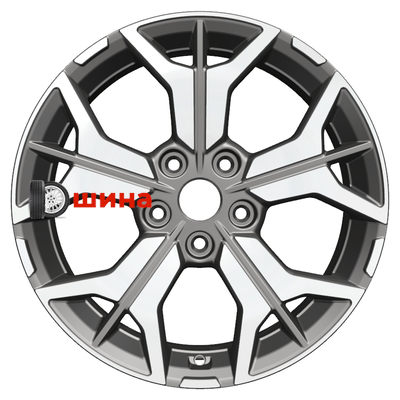 Khomen Wheels KHW1715 (Jetta) 7x17/5x112 ET54 D57,1 Gray-FP