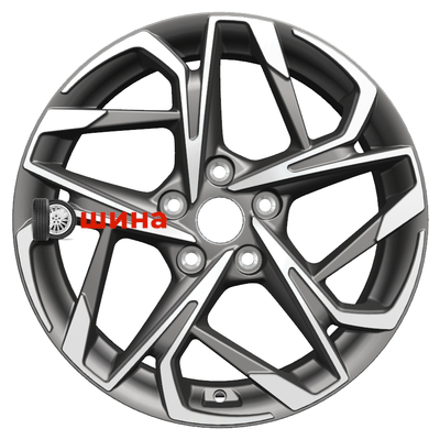 Khomen Wheels KHW1716 (Changan/Geely/Lexus/Toyota) 7x17/5x114,3 ET45 D60,1 Gray-FP