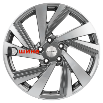 Khomen Wheels KHW1801 (Kodiaq/Tiguan) 7,5x18/5x112 ET43 D57,1 Gray-FP