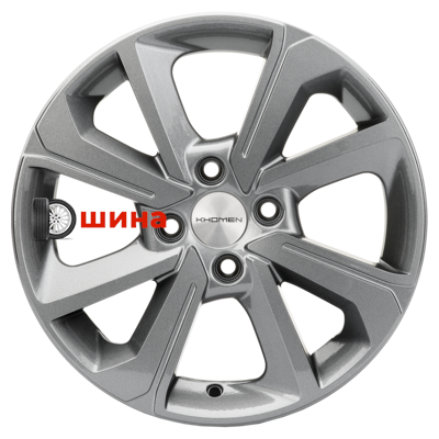 Khomen Wheels KHW1501 (XRay) 6x15/4x100 ET37 D60,1 Gray