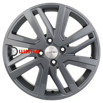 Khomen Wheels KHW1609 (Rio II/Solaris II) 6x16/4x100 ET46 D54,1 Gray