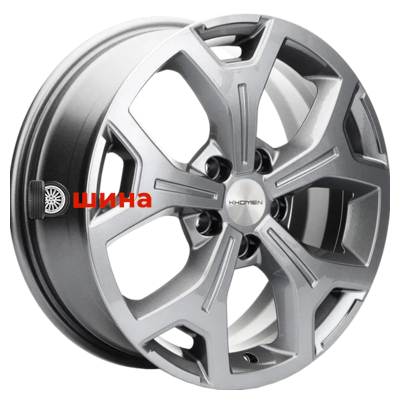 Khomen Wheels KHW1710 (Chery tigo 7pro) 6,5x17/5x108 ET33 D60,1 Gray