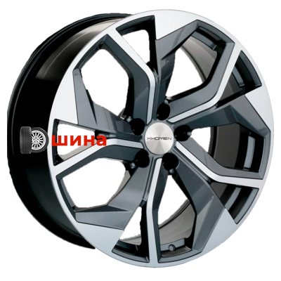 Khomen Wheels KHW2006 (Audi/VW) 8,5x20/5x112 ET33 D66,6 Gray-FP